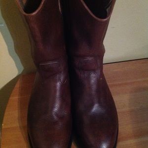 Red Wing pecos steel toe cowboy boots USA MADE